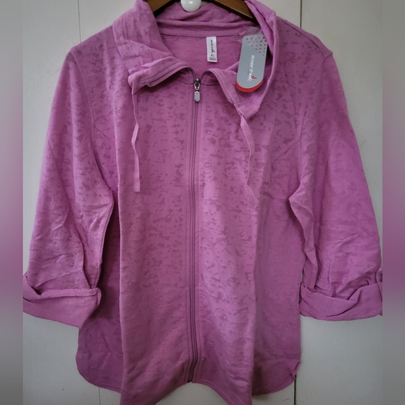 NWT Exertek Rosebay Pink/Purple Zip Up Jacket Sz XL - Picture 1 of 6